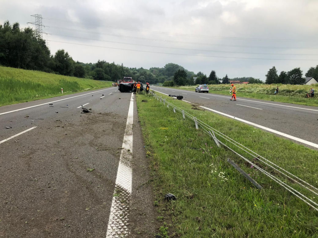 Dachowania na A4 i DK94 koło Tarnowa