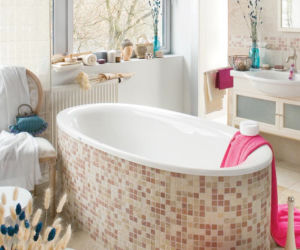 Płytki ceramiczne w łazience - kolorowe aranżacje
