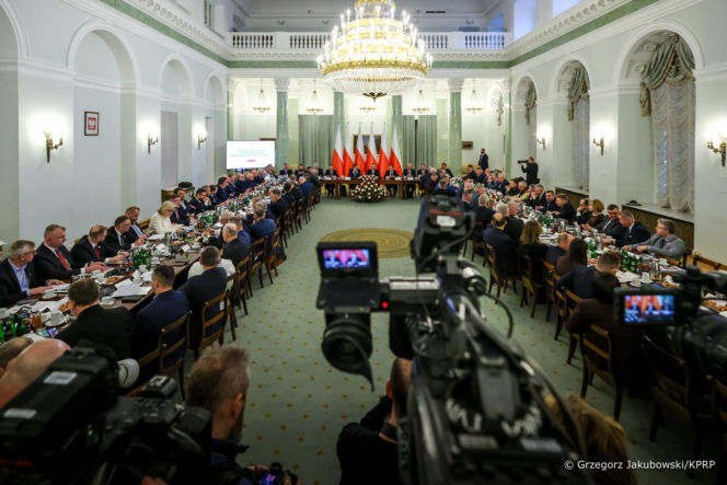 Spotkanie Prezydenta RP Karola Nawrockiego z Komisją Krajową NSZZ "Solidarność" - 12 luty 2026