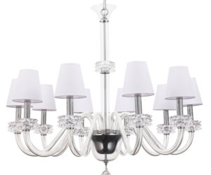 Żyrandol Crystal Charm Clear White