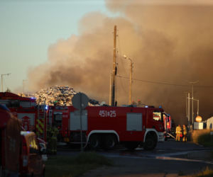 Pożar składowiska w Chorzowie opanowany