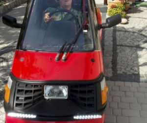 Spalił się auto wózek inwalidy