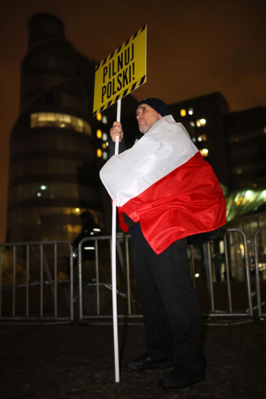 Protest pod siedzibą TVP