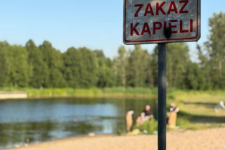 6-latka pod wodą pod Otwockiem