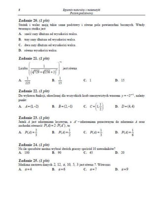 matura 2014 matematyka