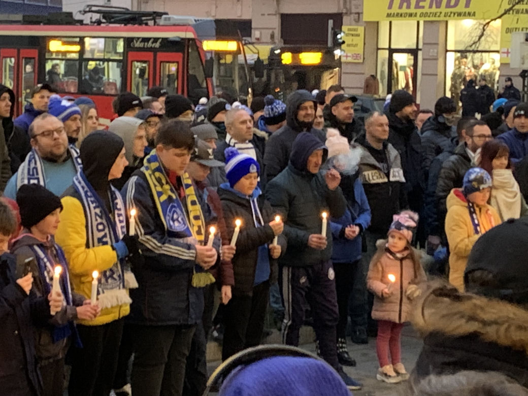 Protest kibiców Ruchu Chorzów w sprawie stadionu 