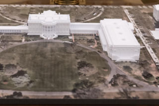 Model of the White House State Ballroom (photo released by the White House on October 22, 2025)