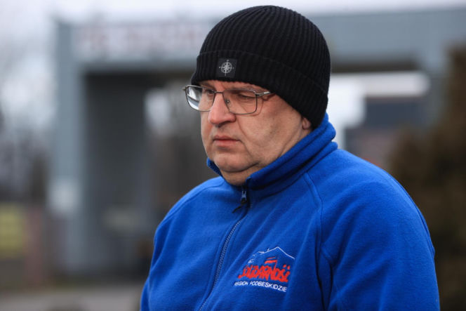 Strajk górników w kopalni Silesia