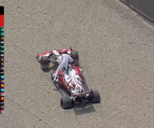 Robert Kubica nie ukończył treningu na torze w Barcelonie
