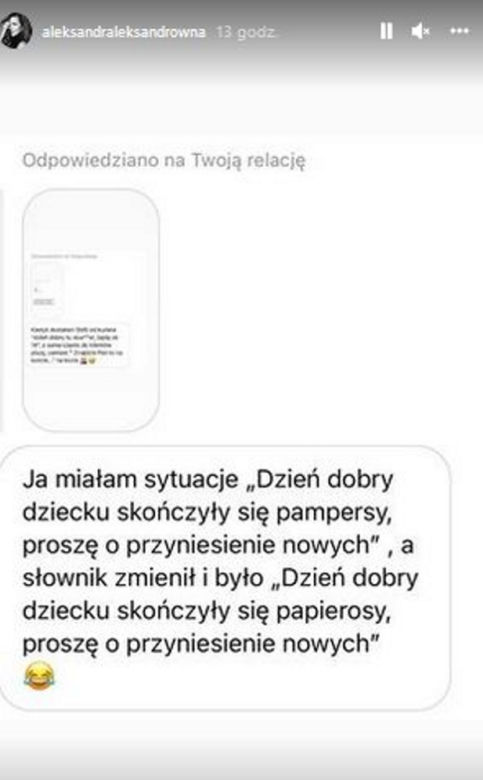 Aleksandra Kwaśniewska pokazała pikantne wiadomości