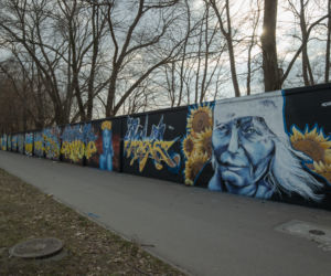 Wojna na Ukrainie. Niezwykłe murale w Warszawie