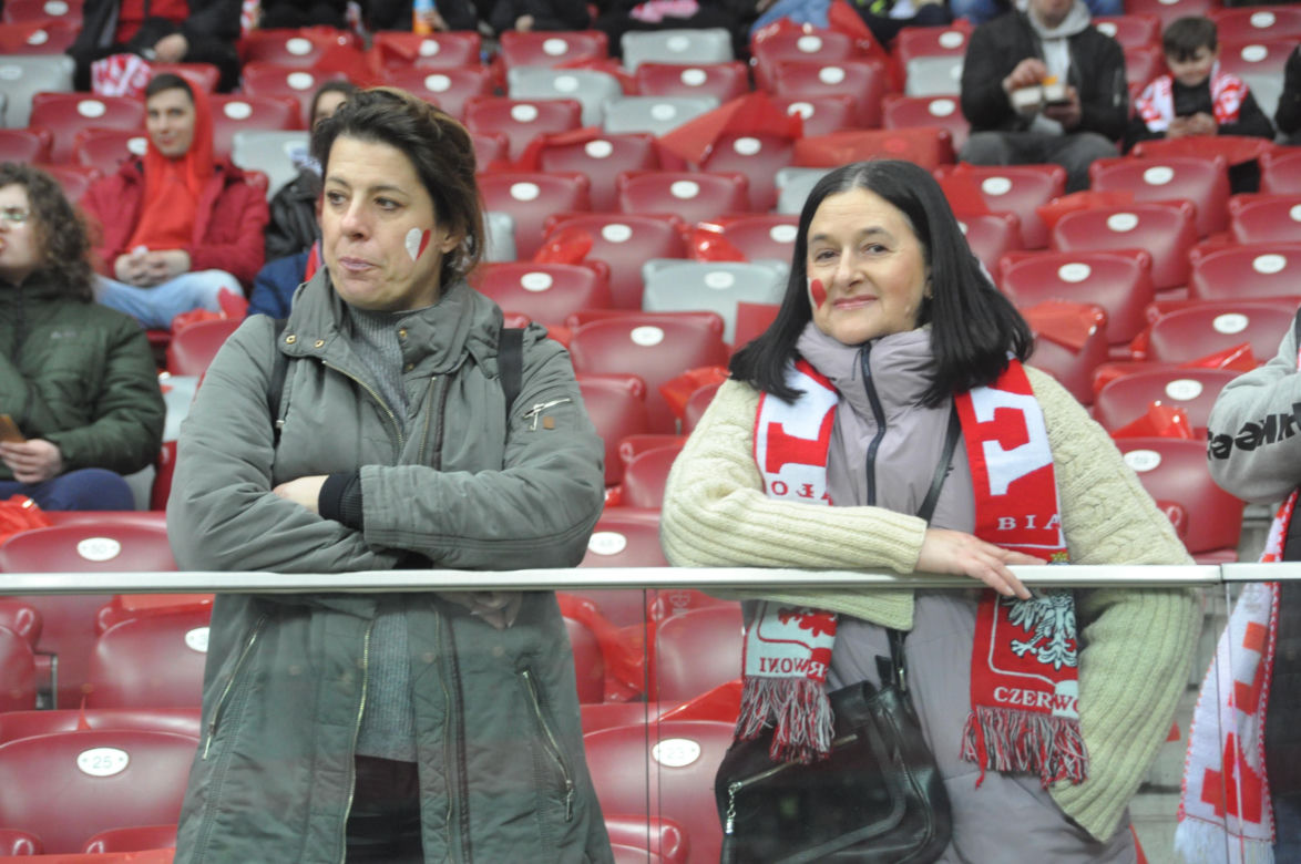 Polska - Litwa na PGE Narodowym. Zdjęcia kibiców