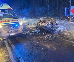 Kłódka. Wypadek na DK 16