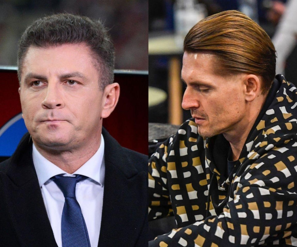Portret Mateusza Borka w białej koszuli i granatowym krawacie obok profilu Artura Wichniarka w modnej bluzie. Obaj eksperci skrytykowali wpis Piotra Glińskiego, o czym przeczytasz więcej na naszym portalu.