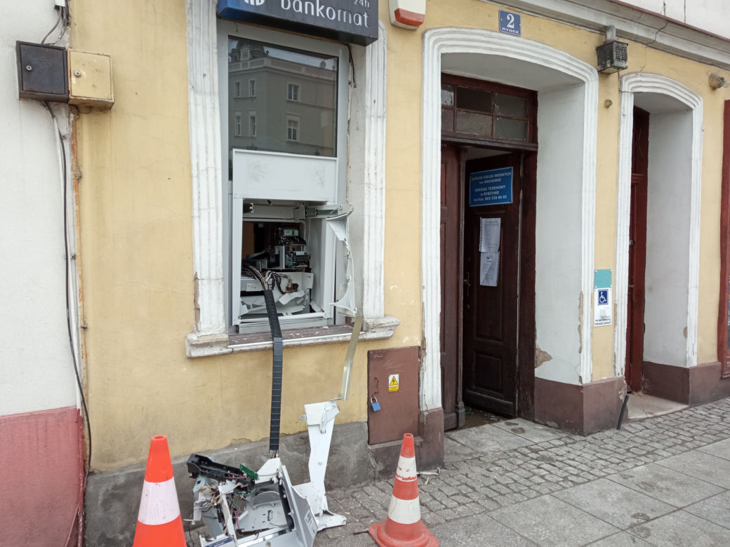 Wysadzono bankomat w Rydzynie