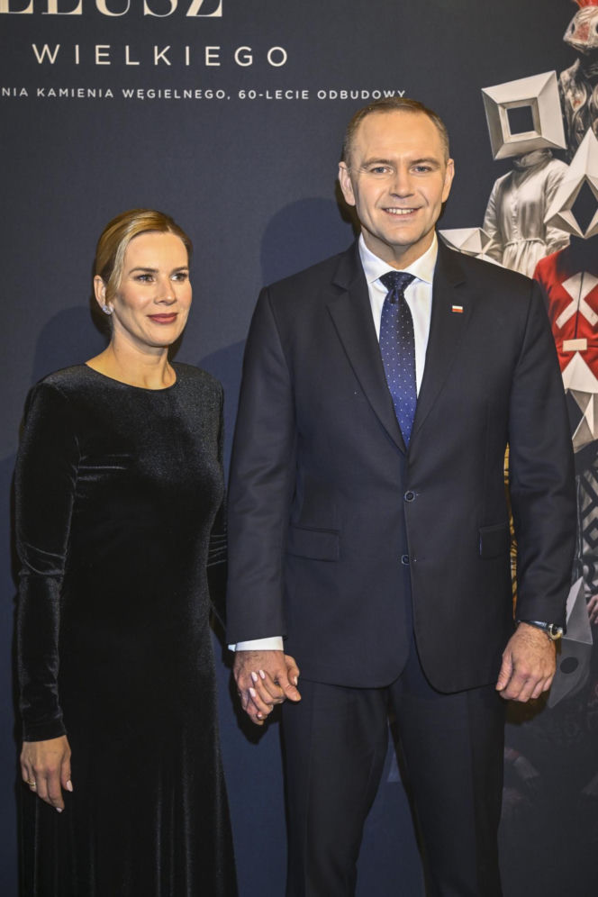 Karol Nawrocki z żoną w Operze Narodowej