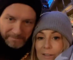 Małgorzata Rozenek-Majdan z Radkiem i dziećmi w Berlinie na Jarmarku Świątecznym 
