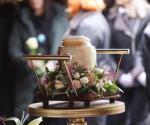 Barbara Wrzesińska na pogrzebie Agnieszki Maciąg