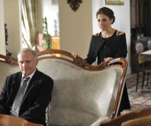 OJCIEC MATEUSZ, odc. 107. Marzena Krygier (Weronika Rosati), Tadeusz Dolniak (Marek Siudym)