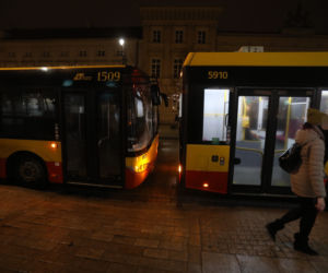 Zderzenie autobusów w Warszawie