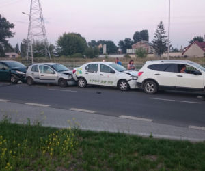 Zderzenie czterech samochodów koło Areny Lublin