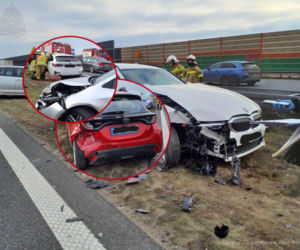 Karambol na A2. Zderzyło się siedem aut!