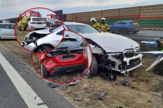 Karambol na A2. Zderzyło się siedem aut!