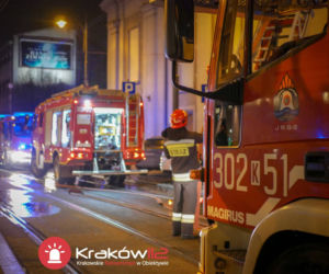 Groźny pożar w budynku Filharmonii Krakowskiej