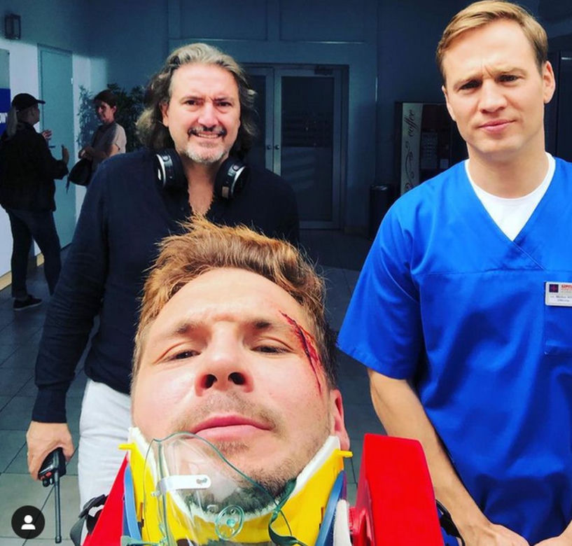 Na dobre i na złe po wakacjach 2021. Piotr Korban (Mikołaj Roznerski), Michał (Mateusz Janicki)