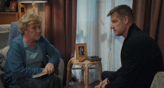 M jak miłość odc. 1927. Paweł (Rafał Mroczek), Barbara (Teresa Lipowska)