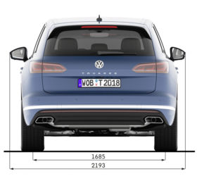 2018 Volkswagen Touareg - wymiary nadwozia