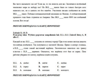 EGZAMIN GIMNAZJALNY 2013 JĘZYK ROSYJSKI podstawowy