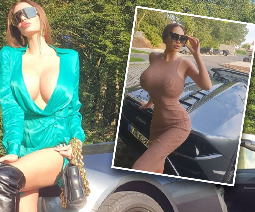 Była dziewczyna Neymara pozuje z Lamborghini