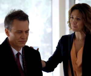 Na dobre i na złe, odcinek 704. Falkowicz (Michał Żebrowski), Kasia Smuda (Ilona Ostrowska)