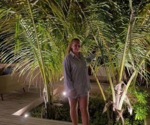 Jelena Ostapenko na wakacjach