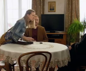 Ranczo 9 sezon. Proboszcz (Cezary Żak), Klaudia (Marta Chodorowska)
