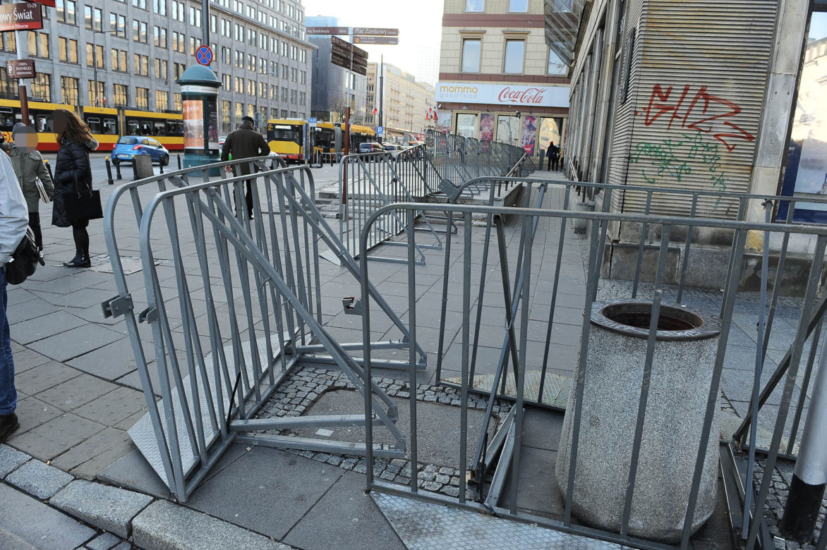 Tak wygląda centrum Warszawy przed Marszem Niepodległości
