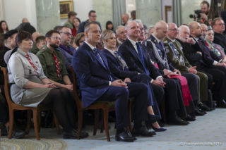 Marta Nawrocka uroczystym spotkaniu z harcerzami