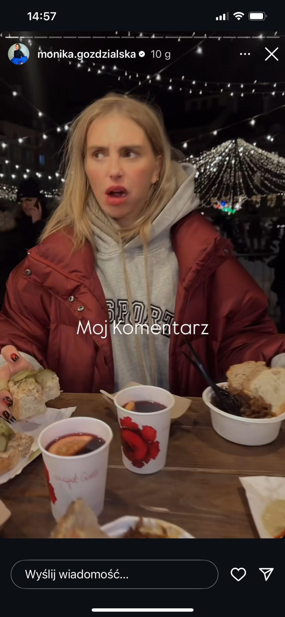 Monika Goździalska utyskuje na jarmark świąteczny. Poszło oczywiście o ceny!