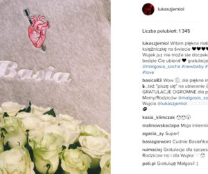 Małgorzata Socha urodziła, Łukasz Jemioł gratuluje przyjaciółce na Instagramie