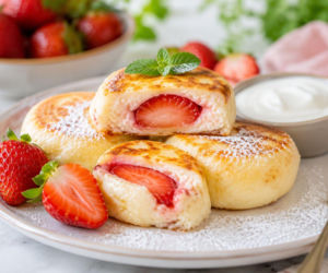 Truskawkę chowam w środku syrnika. Ten prosty pomysł zmienia wszystko