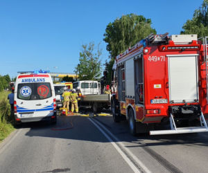 Wypadek w powiecie grudziądzkim! Kierowca zakleszczony w pojeździe [ZDJĘCIA] 