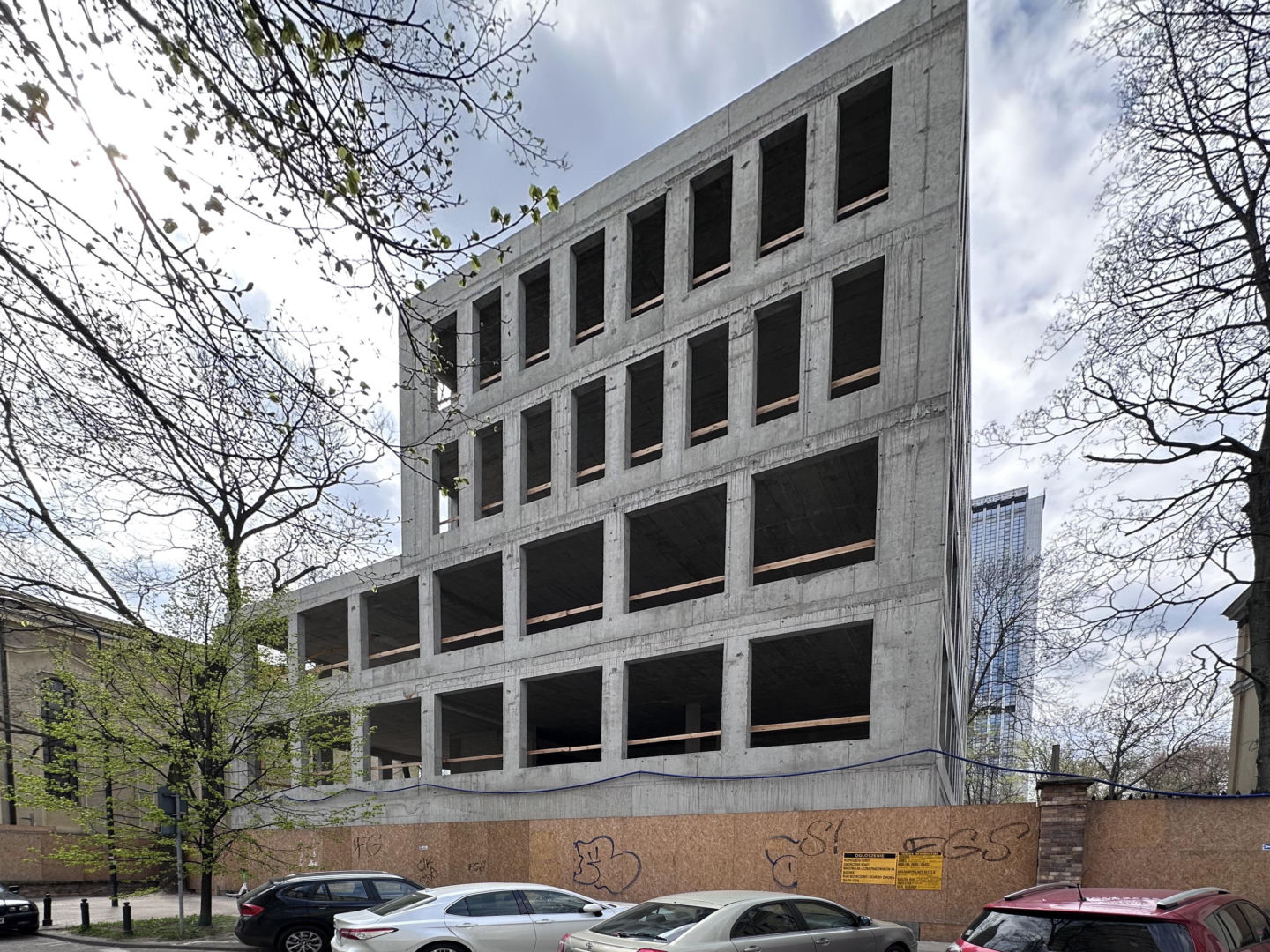 Plebania na zlikwidowanym cmentarzu Świętokrzyski w Warszawie