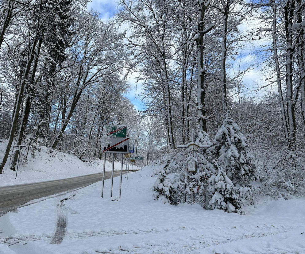 Atak zimy na Warmii i Mazurach
