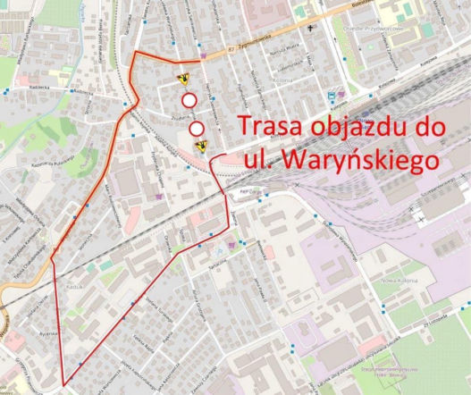 Uwaga kierowcy.  Ulica Waryńskiego będzie zamknięta. Rusza remont