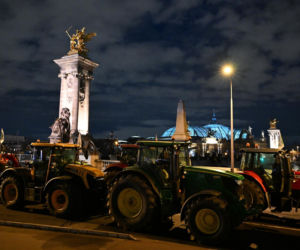 Protestyrolników w Paryżu
