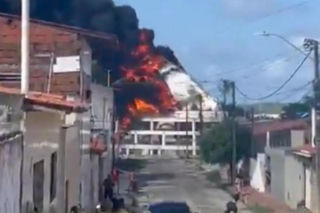 Spłonął 30-metrowy pomnik Matki Bożej Fatimskiej