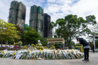 Hongkong/ Policja: zakończono przeszukiwanie pogorzeliska na osiedlu Tai Po; w pożarze zginęło 159 osób