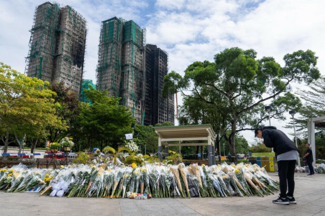 Hongkong/ Policja: zakończono przeszukiwanie pogorzeliska na osiedlu Tai Po; w pożarze zginęło 159 osób