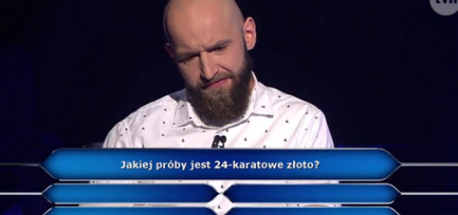 24-karatowe złoto - próba. Odpowiedź na pytanie z Milionerów 